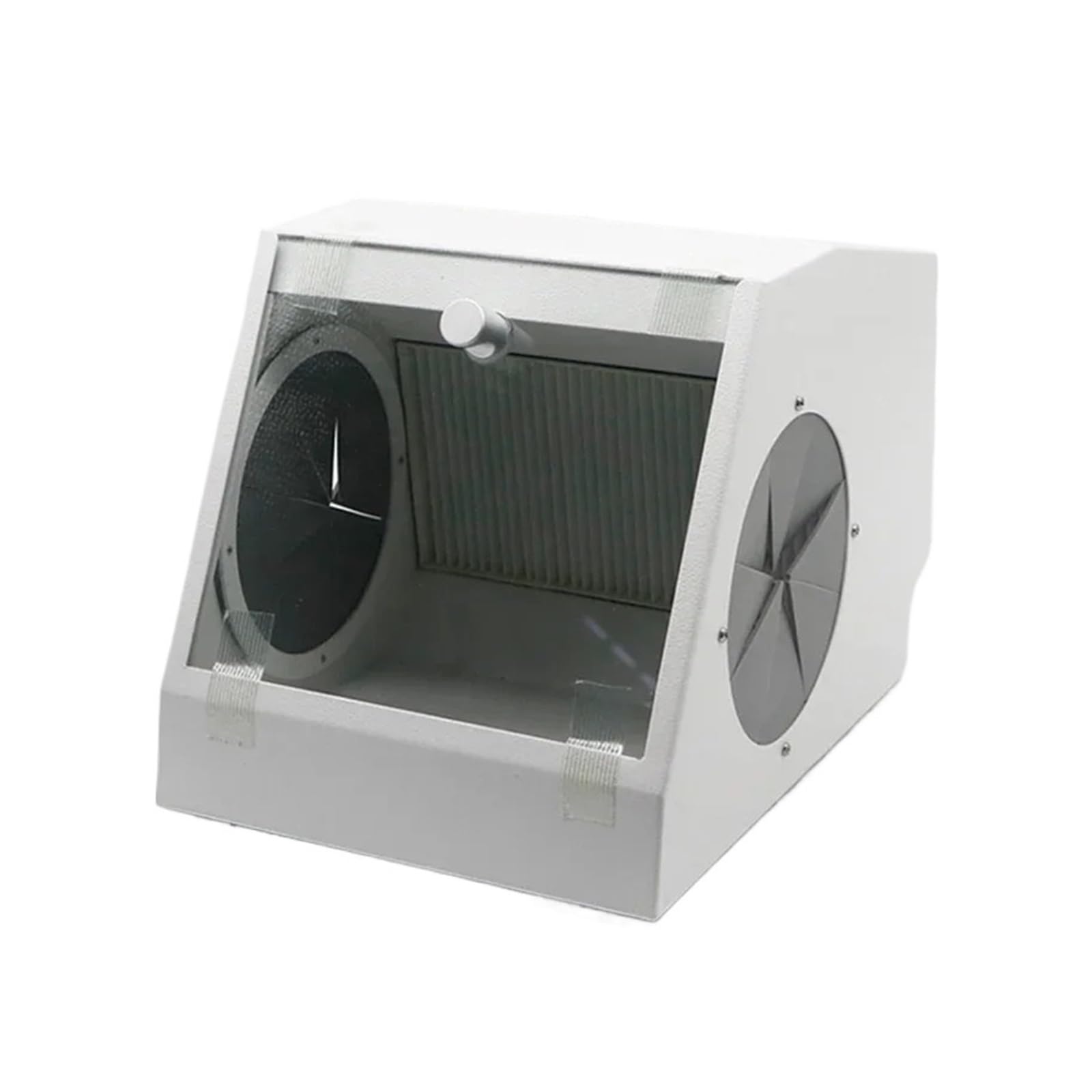 Contenitore per la polvere, Aspiratore di polvere for sabbiatrice, protezione for lappatura, custodia antipolvere for sabbiatura con luce LED, scatola for lucidatura e molatura per levigatura e lucida