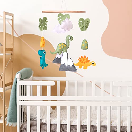 Vlokup Dinosaur Baby Crib Mobile, Dino Baby Mobile, Neutral Nursery Mobile Decoration For Pack N Play, For Baby Boy & Girl #TOP2