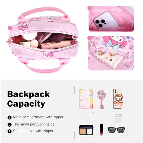 Cartoon Crossbody Bag Cute Handbag Small Synthetic Leather Shoulder Purse Satchel Messenger Bag for Women Girls3