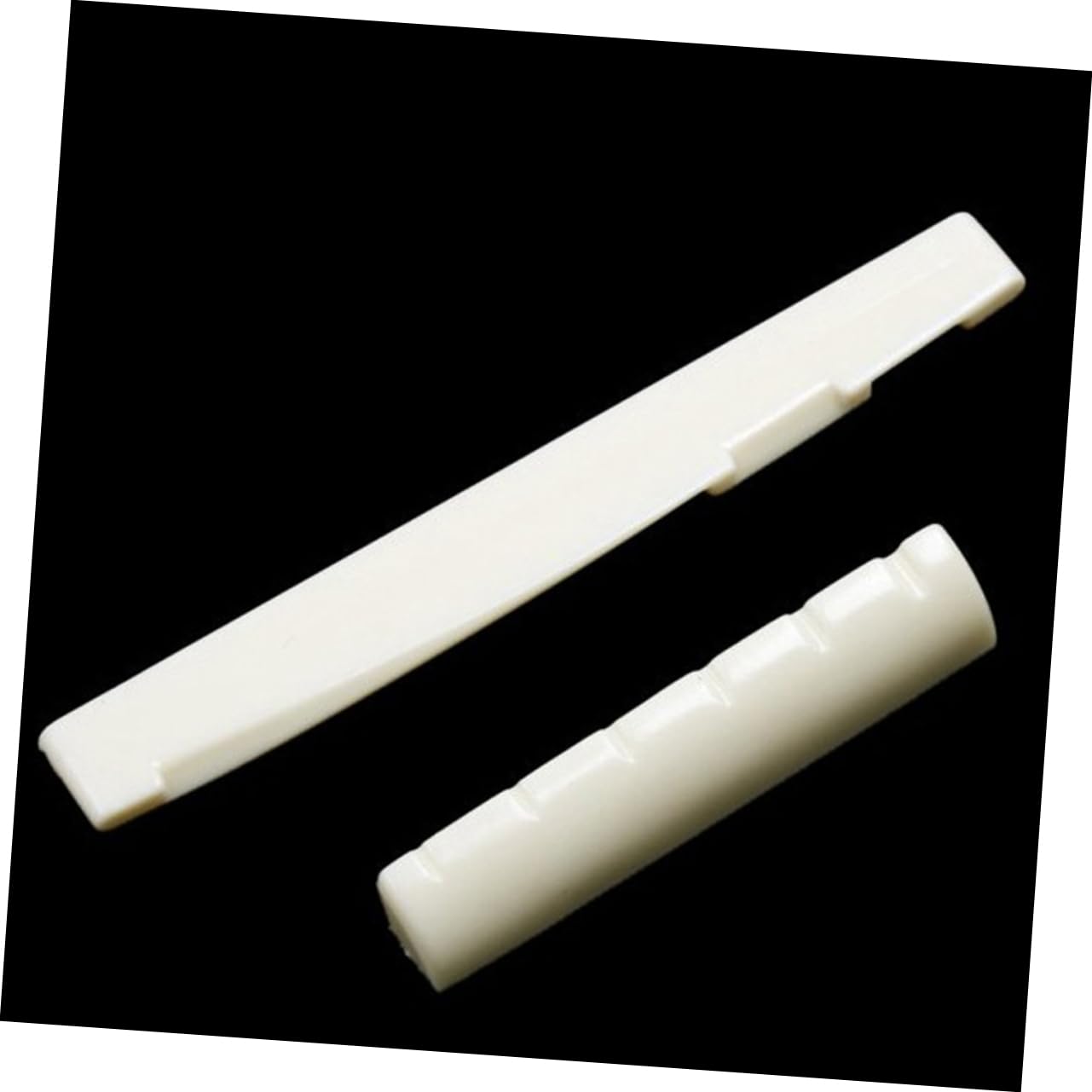 VICASKY Guitar Bridge Tailpiece Set for Acoustic Guitar Replacement Parts Saddle Bridge