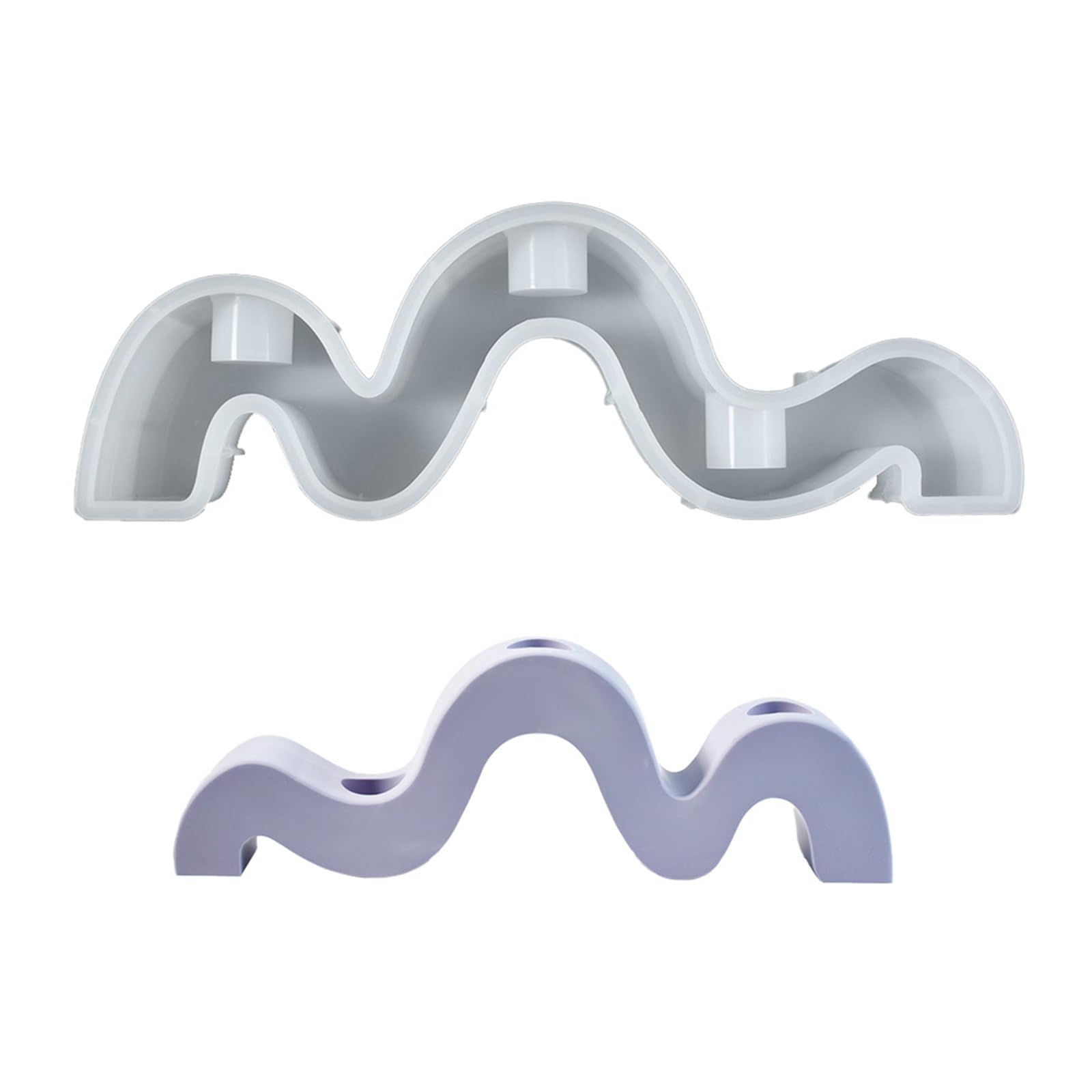 Moule géométrique silicone haute précision pour support déco d'intérieur