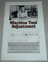 Machine Tool Adjustment 1559182180 Book Cover