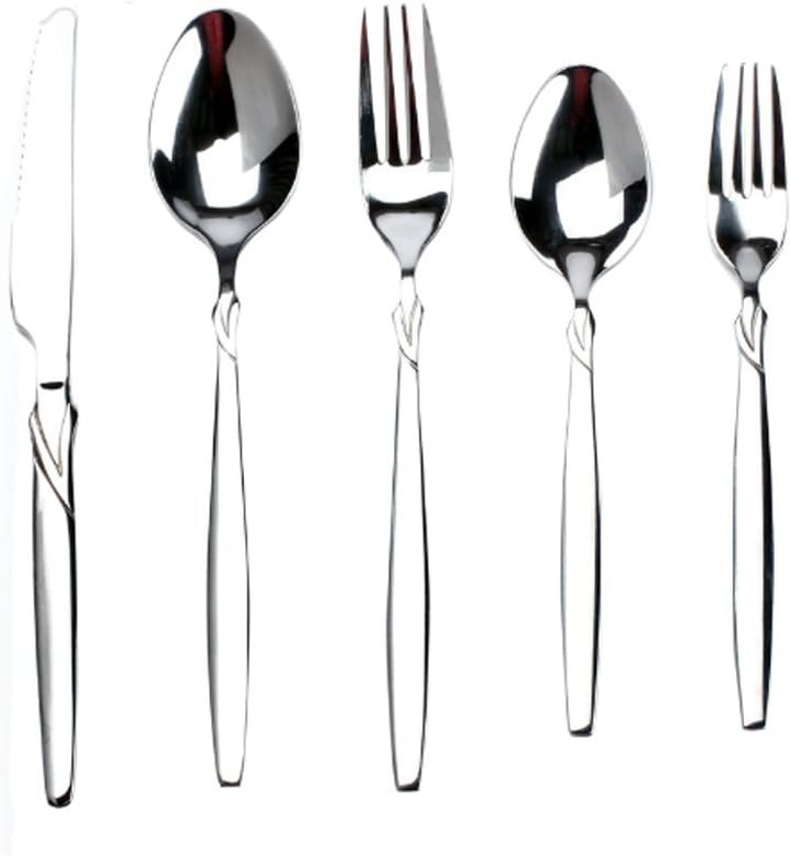 Besli 30 Pieces Premium Stainless Steel Flatware Set Silverwae Set,Mirror Polished,Service for 6,includes 6 Salad Forks,6 Dinner Forks,6 Tea Spoons,6 Dinner Spoons,6 Knives, Dishwasher Safe