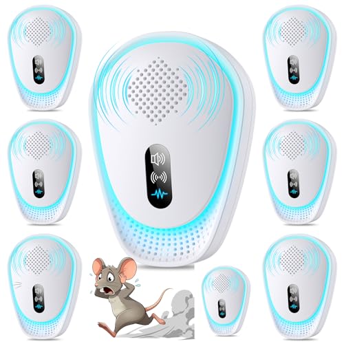Image of 2026 Upgraded Ultrasonic Pest Control Repeller, Indoor Mouse Repellent for Rat, Mice, Rodent, Roach,Cockroach, Insect, Mosquito Electronic Plug in Pest Control 7 Packs
