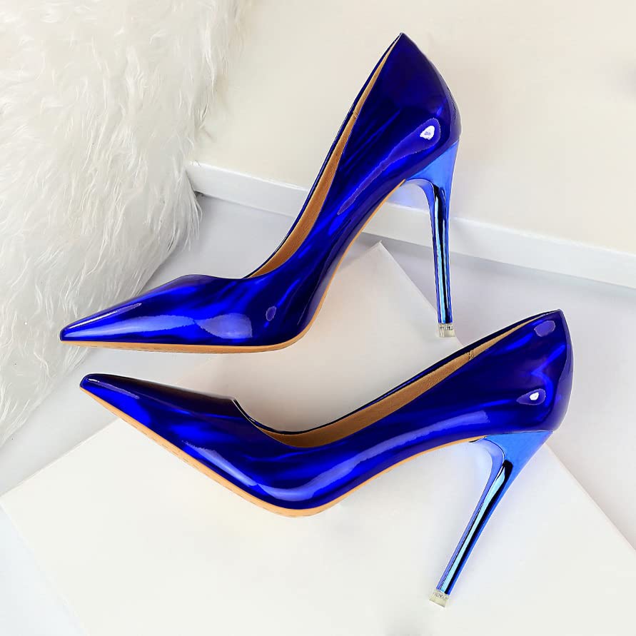 ChaiRong Zhou Women's Fashion Floral Pumps Stiletto Heels Pointed Toe Casual Print Shoes for Evening Party4