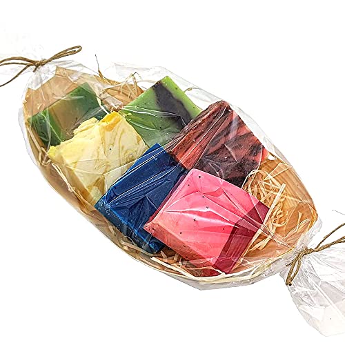 Natural Soaps Gift Basket - Set of 5 Natural Soaps Made from Oliv...
