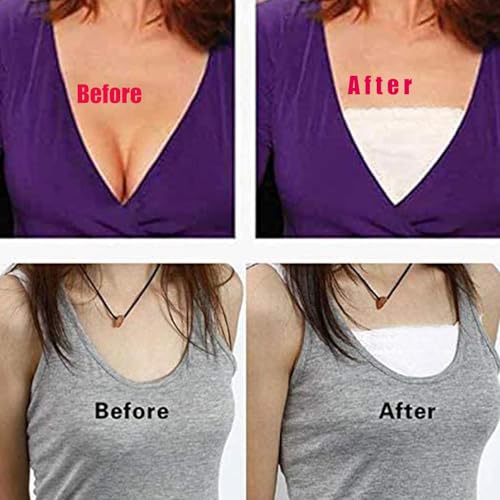 4Pcs Lady Camisole Cleavage Cover Up Overlay Modesty Panel Vest Tanks Bra Anti Peep Invisible2