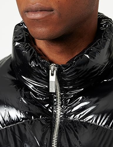 Armani Exchange Men's Glossy Coated Nylon Puffer2