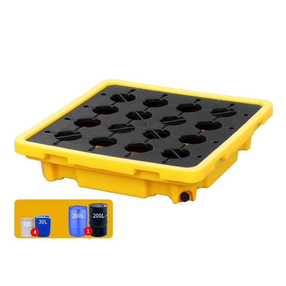 GYEQXKT Modular Spill Containment, Spill Containment Pallet, Oil Drum Spill Prevention Platform, Anti-Leakage, 17 Sizes(67 * 67 * 15cm)