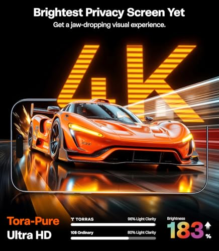 Image of TORRAS for iPhone 17 Pro Screen Protector | Mil-Grade Shatterproof Screen Guard