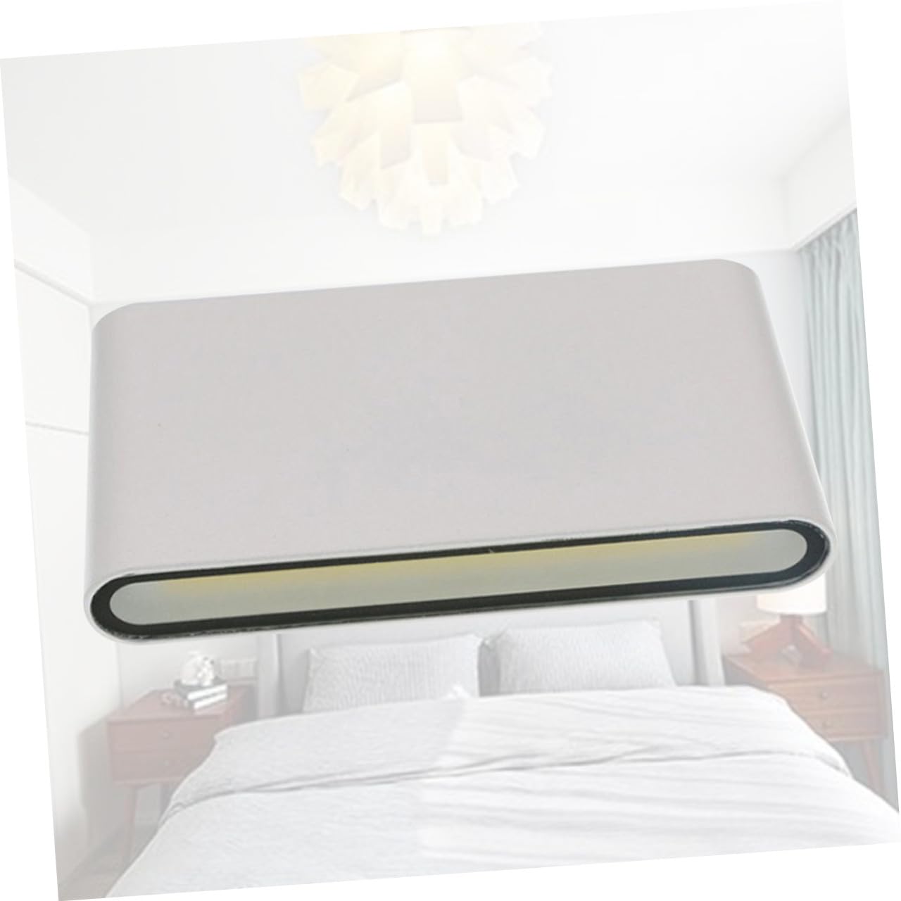 SHINEOFI 12W Applique Da Parete a Led Impermeabile Lampada a Muro Per Interni Ed Esterni Luce Calda Morbida Per Soggiorno Camera Da Letto Bagno Corridoio 6.69X3.54X1.18In