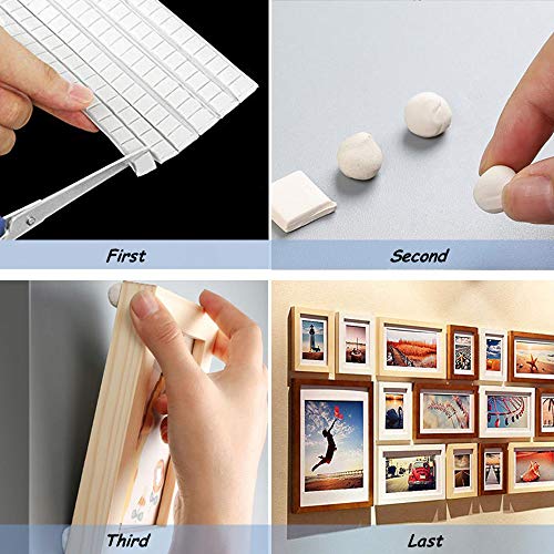 Ebanku Reusable Adhesive Putty For Nails, 204 Pcs Adhesive Poster Putty White Removable Tacky Putty Non-Toxic For Posters, Photo Frames, Hand Handles, Nail Art, Photography #TOP4