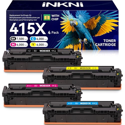 Toner 415X avec puce haute capacité pour des textes nets sur LaserJet M479fnw