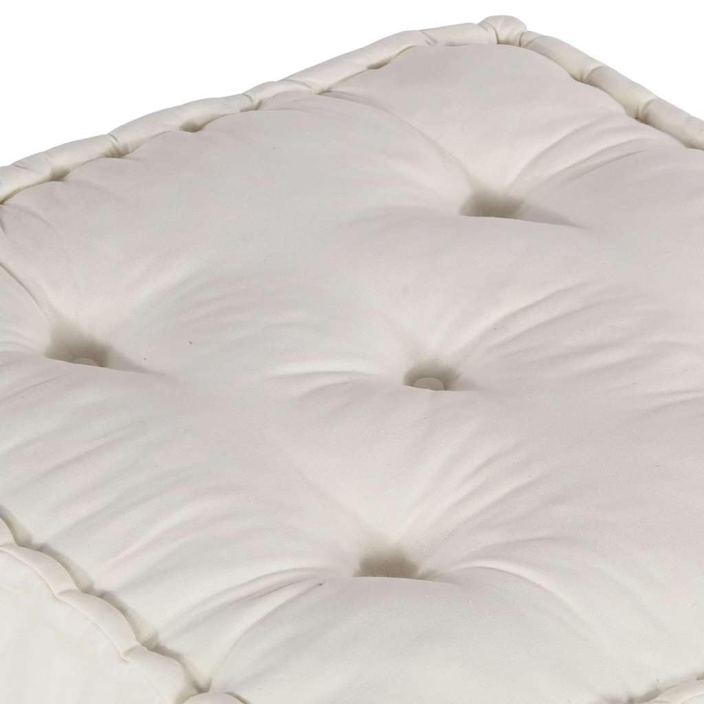 SYDE Sofá Modular de Tela Color Crema 70x70x36 | Relleno de Espuma, Diseño Reconfigurable, Suave y Duradero, para Sala, Dormitorio o Porche