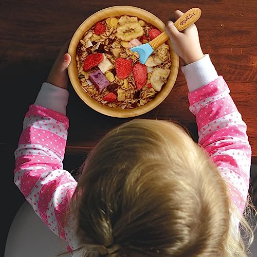 Vinsani Set di ciotola e cucchiaio in bambù per