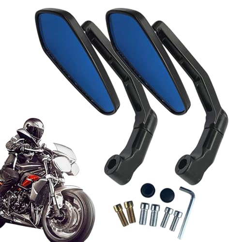 Espejo retrovisor para scooter, 2 x Clear Street Car espejos, accesorios duraderos para vehículos eléctricos, retrovisores al aire libre para scooters, bicicletas y vehículos eléctricos, fácil