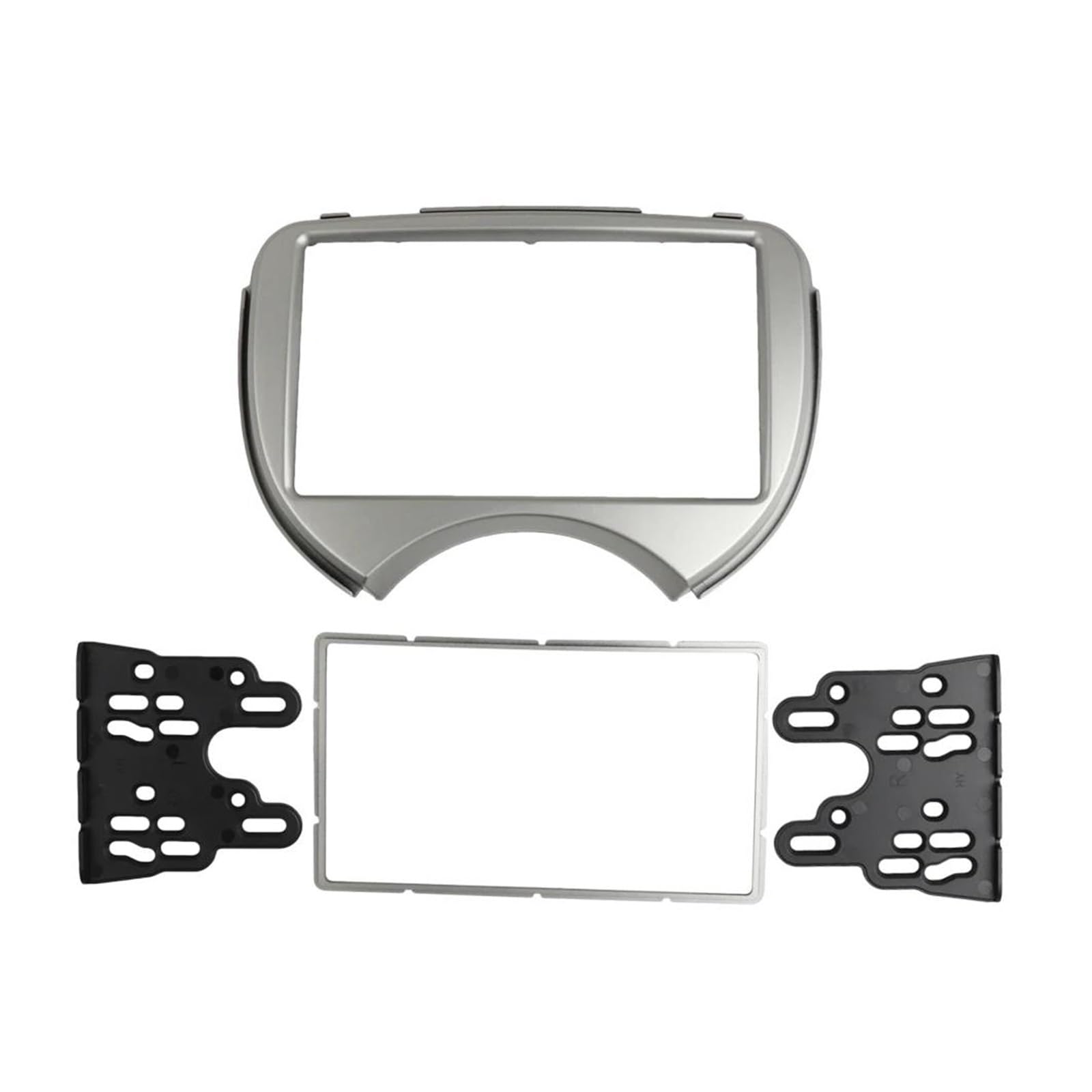 Per NISSAN Per Micra (K13) 2010-2013, Mascherina Autoradio 2 DIN, DVD, Stereo, Installazione Su Cruscotto, Cornice Porta CD
