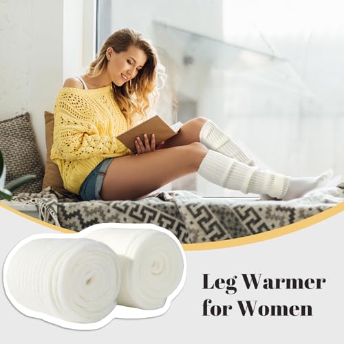 Image of Passionbility Leg Warmers for Women 80s, Ribbed Knit Long Socks Leg Warmer