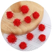 Glitzer Pom Poms 70 Stück 30mm - Bunte Pailletten Bälle Für DIY Basteln