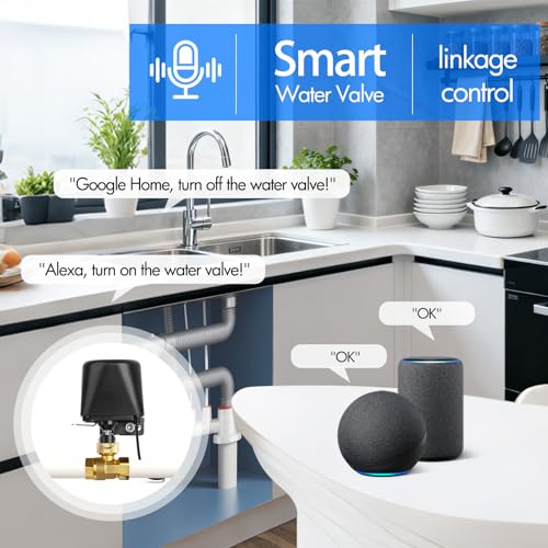 Valve d'eau intelligente WIFI/Bluetooth DN25 compatible Alexa - 4