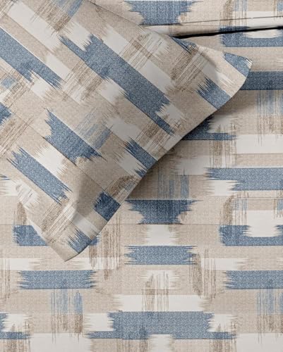 Image of Trance Home Linen 180 TC 100% Cotton Printed Pillow Covers | Pillow Cases | Set of 2 Piece Pillow Covers only |Standard Size (18 X 28 inch, Echo Blue)