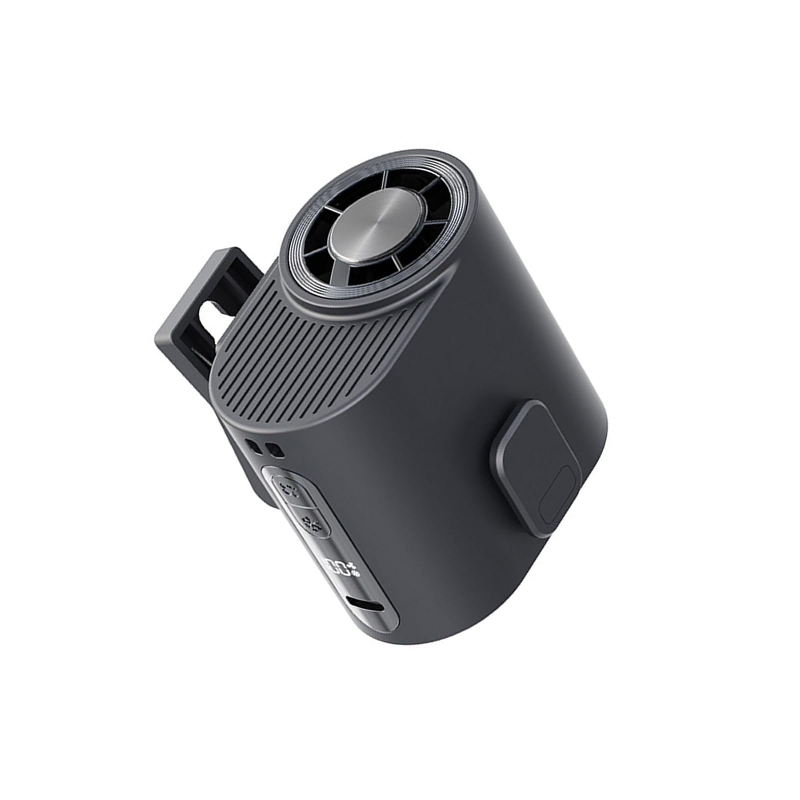 Hsyzygian Grey Quiet Operate Portable Clip Fan Rechargeable Low Noise Outdoor Clip Waist Fan For Outdoor Sports Easy To Use For Offices