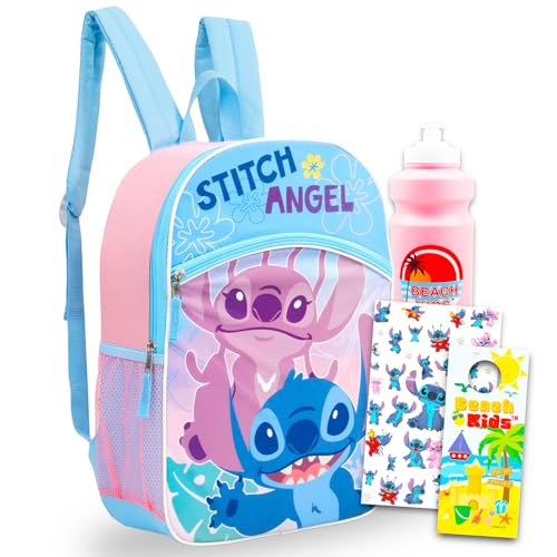 Disney Lilo and Stitch School Backpack Set for Kids - Bundle with 16