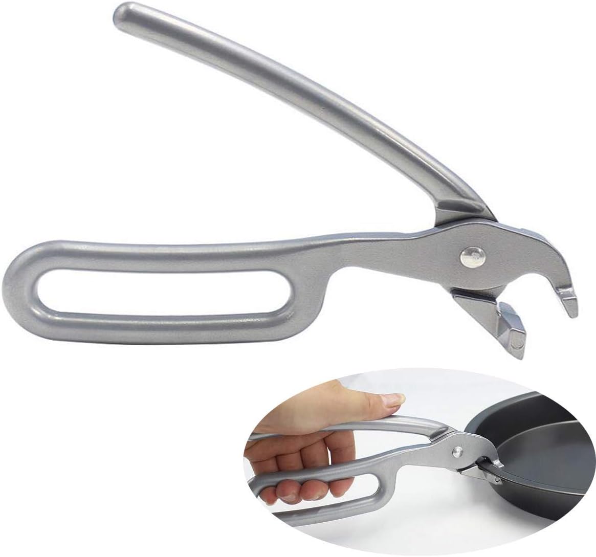 OBTANIM Heavy Duty Pizza Pan Gripper, Cast Aluminum Anti-Scald Baking Pan Gripper Clips Retriever Tongs for Lifting Hot Plate with Food Out from Microwave, Oven, Instant Pot, Air Fryer OBTANIM Heavy Duty Pizza Pan Gripper, Cast Aluminum Anti-Scald Baking Pan Gripper Clips Retriever Tongs for Lifting Hot Plate with Food Out from Microwave, Oven, Instant Pot, Air Fryer