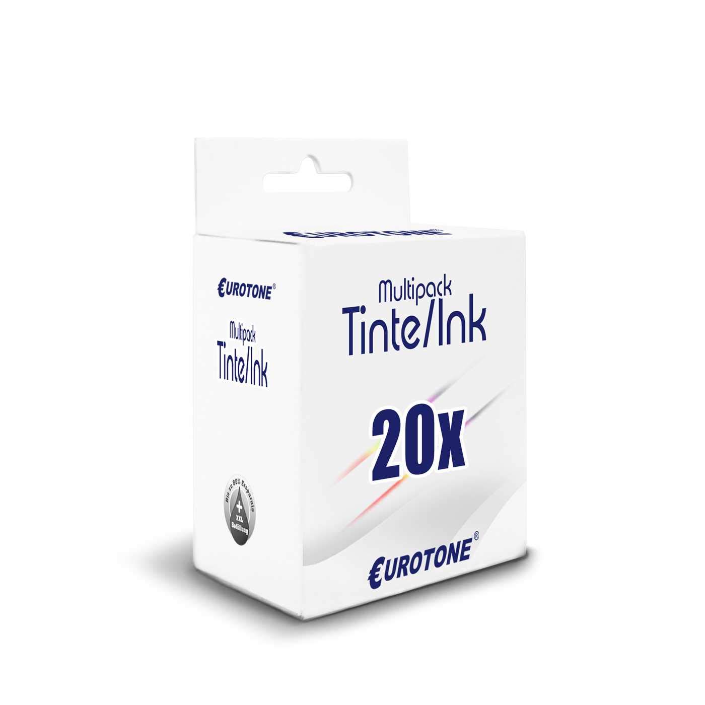20x Eurotone Patronen für kompatibel für Lexmark S502 205 S815 208 S305 901 S508 S602 S505 902 ersetzt 100XL CMYK