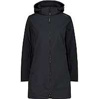 CMP - Parka da Donna con Cappuccio e Zip, Nero