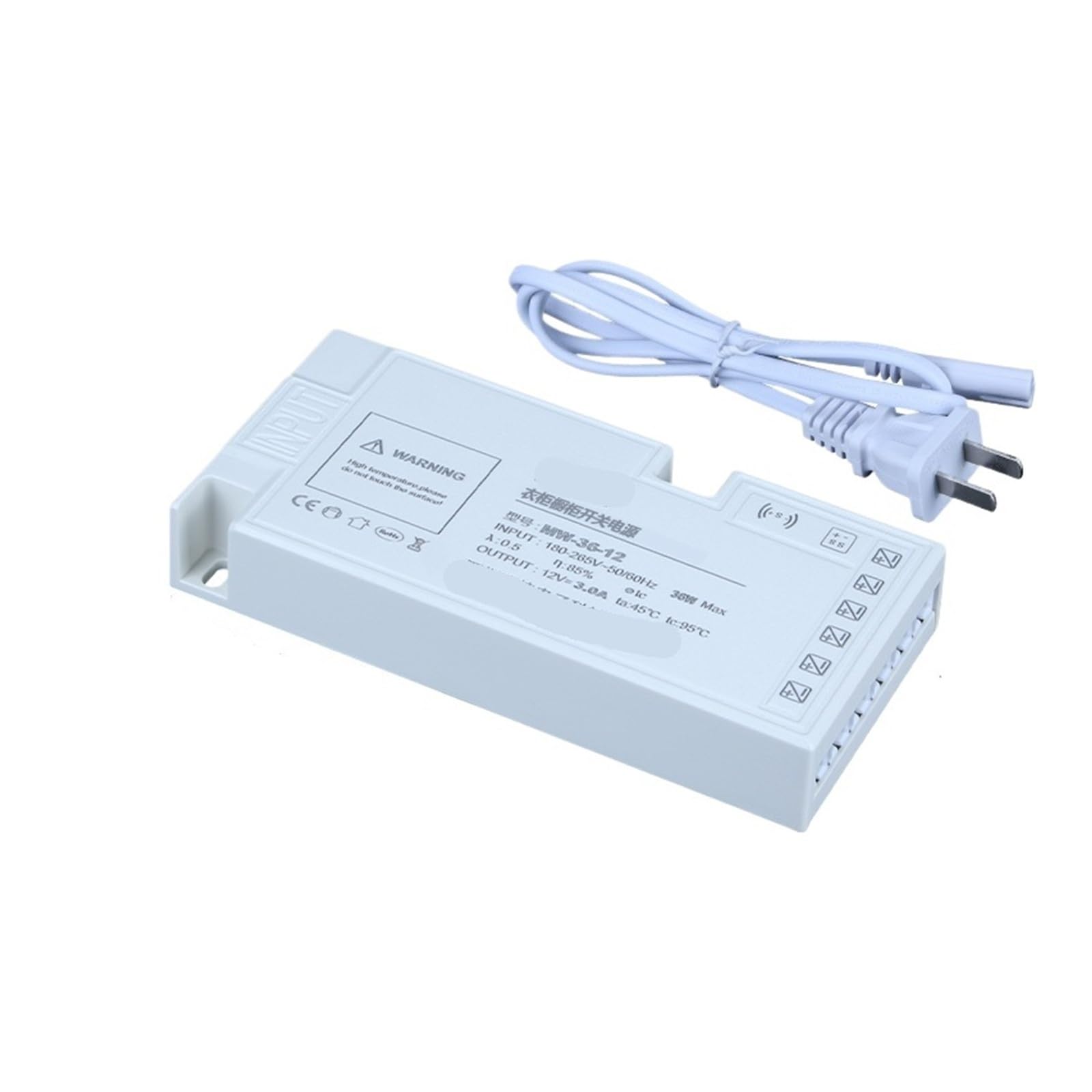 PWANUIGTE Wardrobe Cabinet Wine lamp Dedicated Power Supply 12V with Transformer 220 to 24V Connected to The Switch(MW-36W-12V)