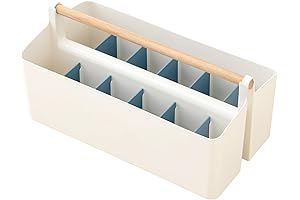 Art Caddy Organizer in White and Blue: Your Creative Companion for Tidiness