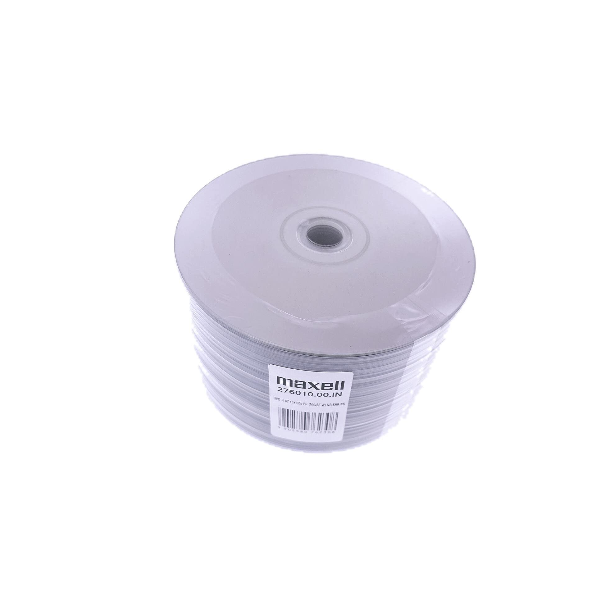 Maxell DVD-R 4.7 Go / 120 Min 16x, Full Printable, 50 pièces en ECO-Pack