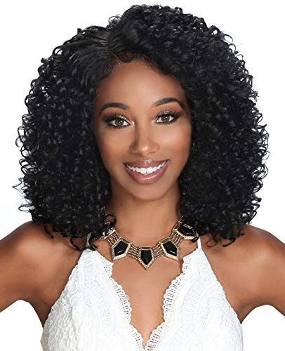 Zury Sis Synthetic Diva Pre-Tweezed Part Lace Front Wig - H MYSTY (1 Jet Black)
