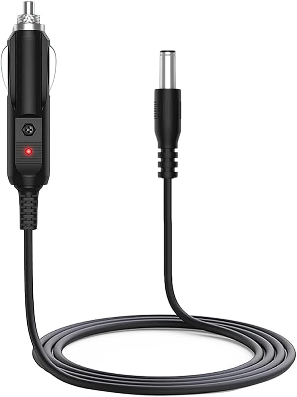 12V Car Charger Adapter for All Neck Back Massage Cushion Replacement Power Cord Cable Cigarette Lighter Compatible with Comfier/Snailax/Zyilion Neck Back Massage Cushion