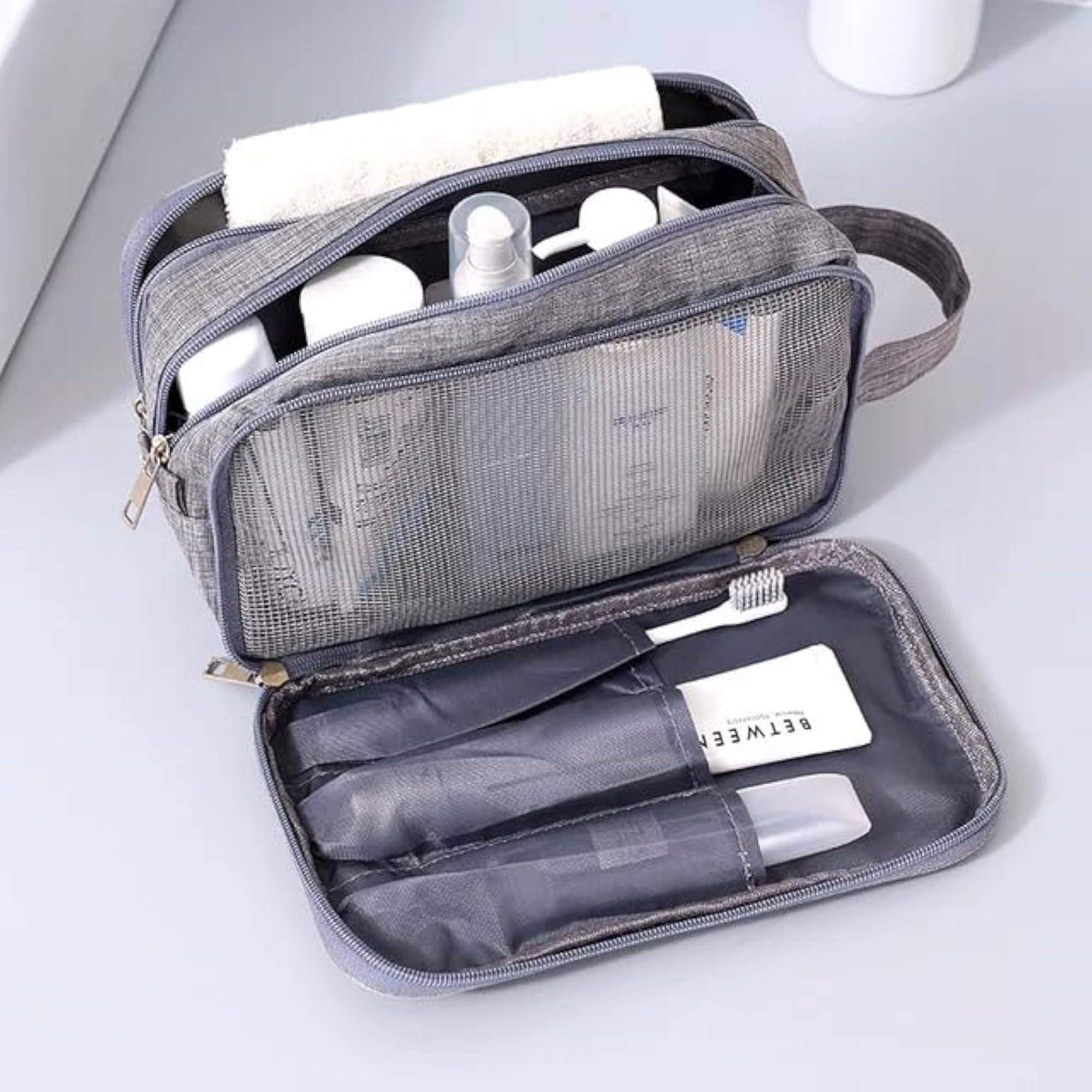Waterproof Travel Toiletry Organizer Shaving Kit for Men
