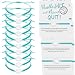 Hicarer 12 Pcs Volleyball Charm Bracelet Bulk Volleyball Team Gifts Adjustable Woven Bracelet with Gift Card Sport Party Favor (Light Blue)