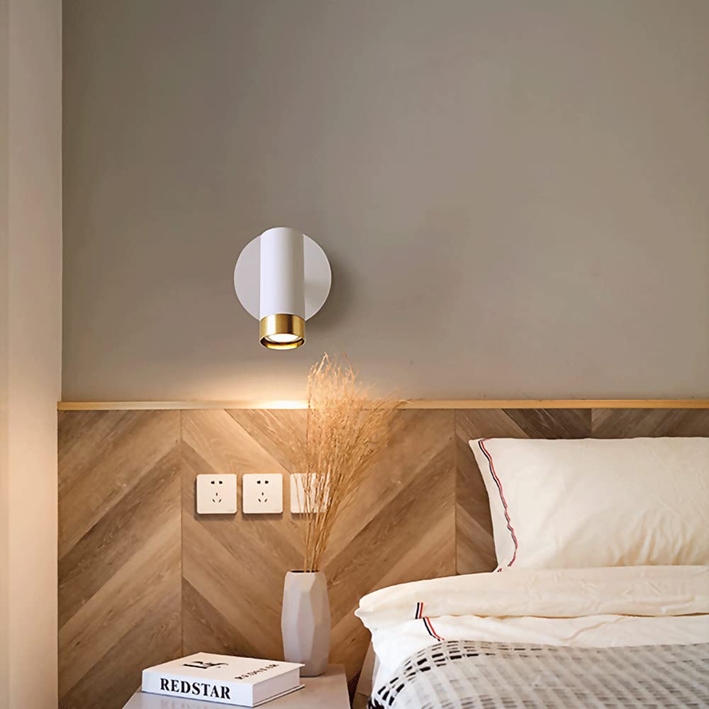 KRIPINC Applique da parete in cristallo, stile nordico, semplice lampada da parete creativa, per camera da letto, comodino, soggiorno, bagno, cassettiera, corridoio (argento, S