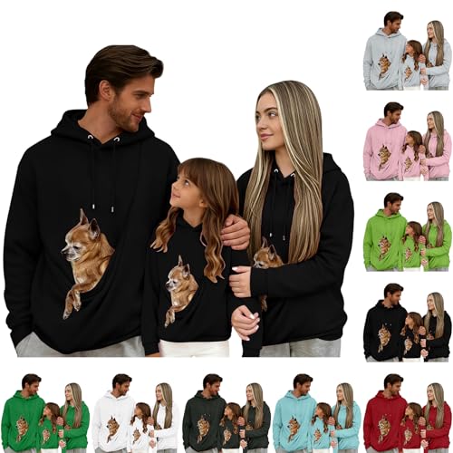 Pull surdimensionné avec poche pour fusionner avec son chiot