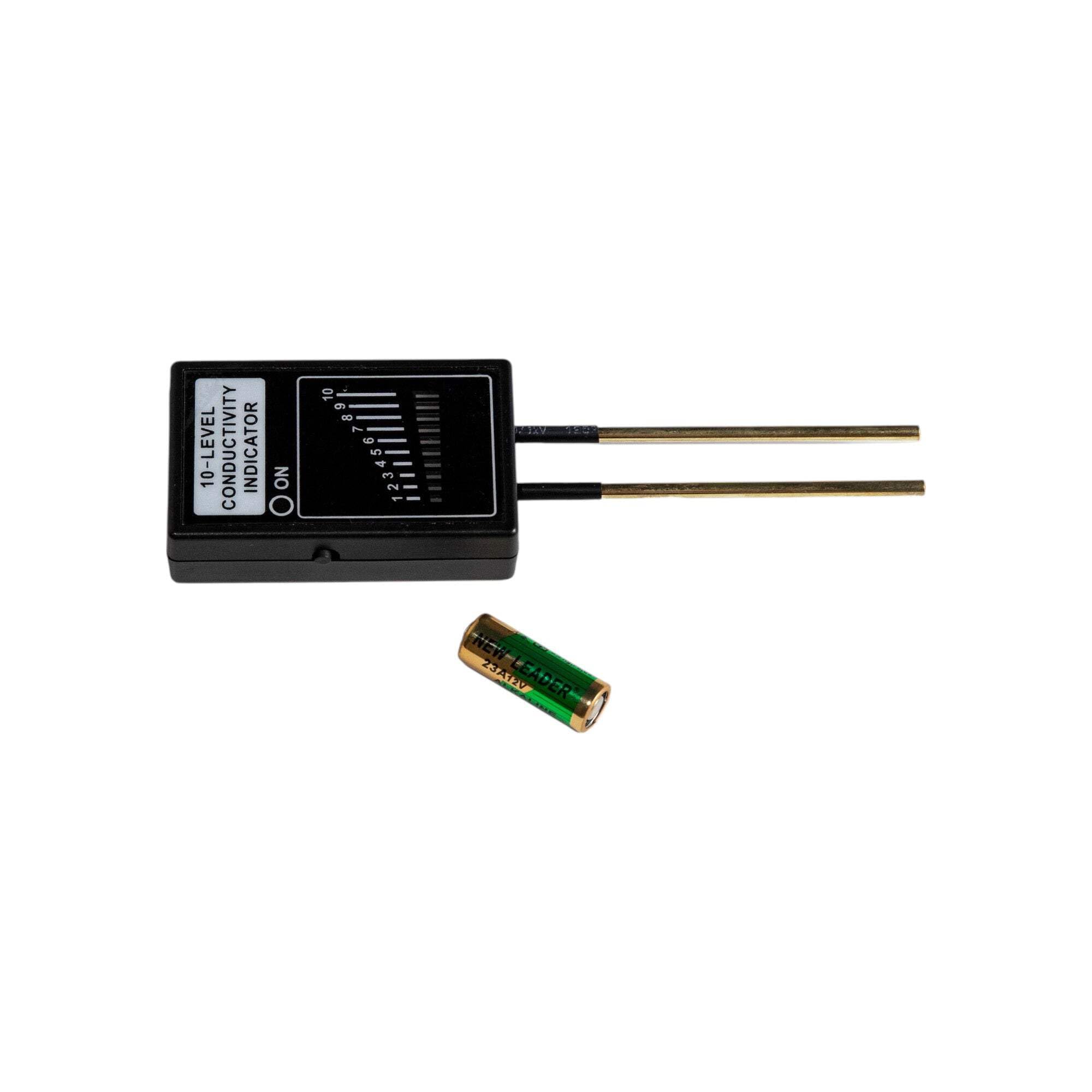 Tester LED con indicatore di conducibilità a 10 livelli, misuratore di conducibilità elettrica con sonde in ottone, per laboratori di chimica e fisica, strumento per esperimenti