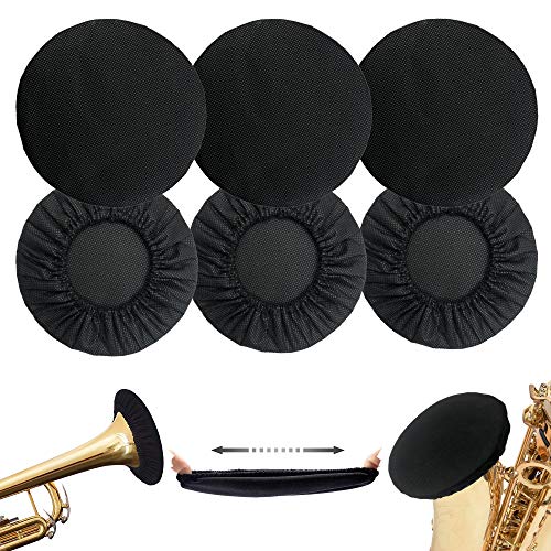 6 PCS Trumpet Bell Cover Music Instrument Bell Cover 5'' Bell Cover for Trumpets, Alto Saxophone, Bass Clarinet, Cornet Bell Cover