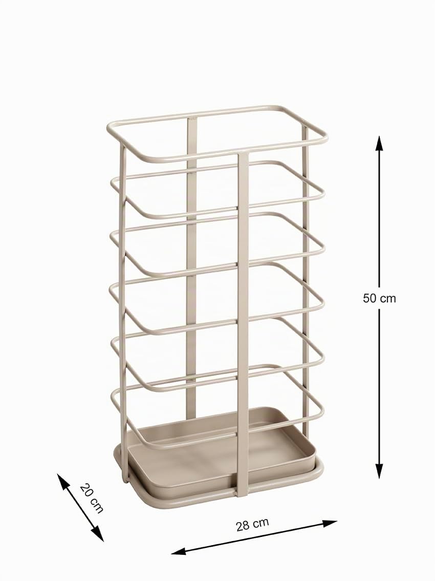 HAKU Portaombrelli grigio cashmere, metallo - Dim. L 28 cm x A 50 cm x P 20 cm, Stile Moderno