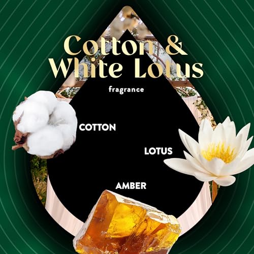 Air Wick Vibrant Plug In Scented Oil Refill, Infused with Essential Oils, Plug In Air Fresheners for Home, Cotton & White Lotus, 4 ct - image 4