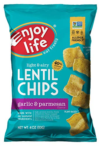 Garlic and Parmesan Lentil Chips