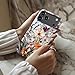 STARVIP for iPhone 17 Pro Max Case Cute - Wireless Charging Compatible - Dual-Layer Hard Shell + Silicone Cover - Aesthetic Protective Phone Case for Women - Marble Pressed Flowers