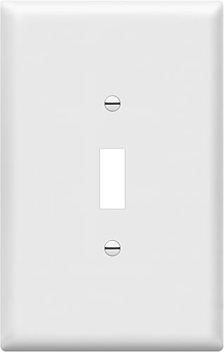 ENERLITES Placa de pared para interruptor de luz de palanca, cubierta de interruptor gigante, de gran tamaño, 1 banda, 5.5 x 3.5 pulgadas,