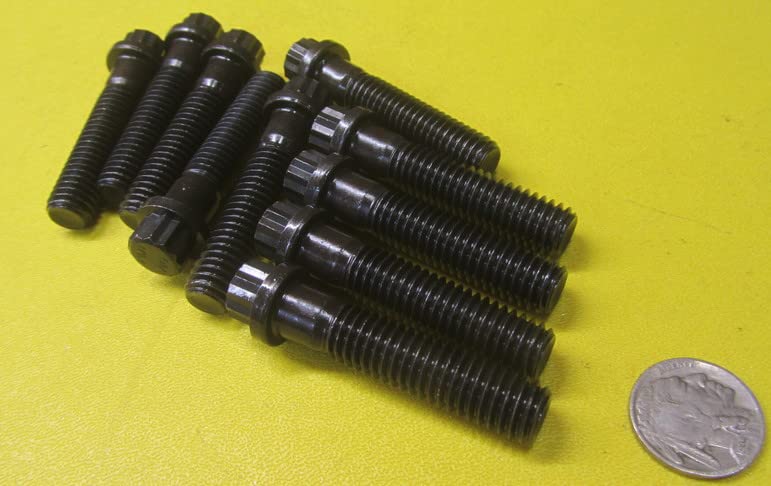 Alloy Steel 12 Point PT Bolts, 7/16-14 x 2.00 Length 10 pcs