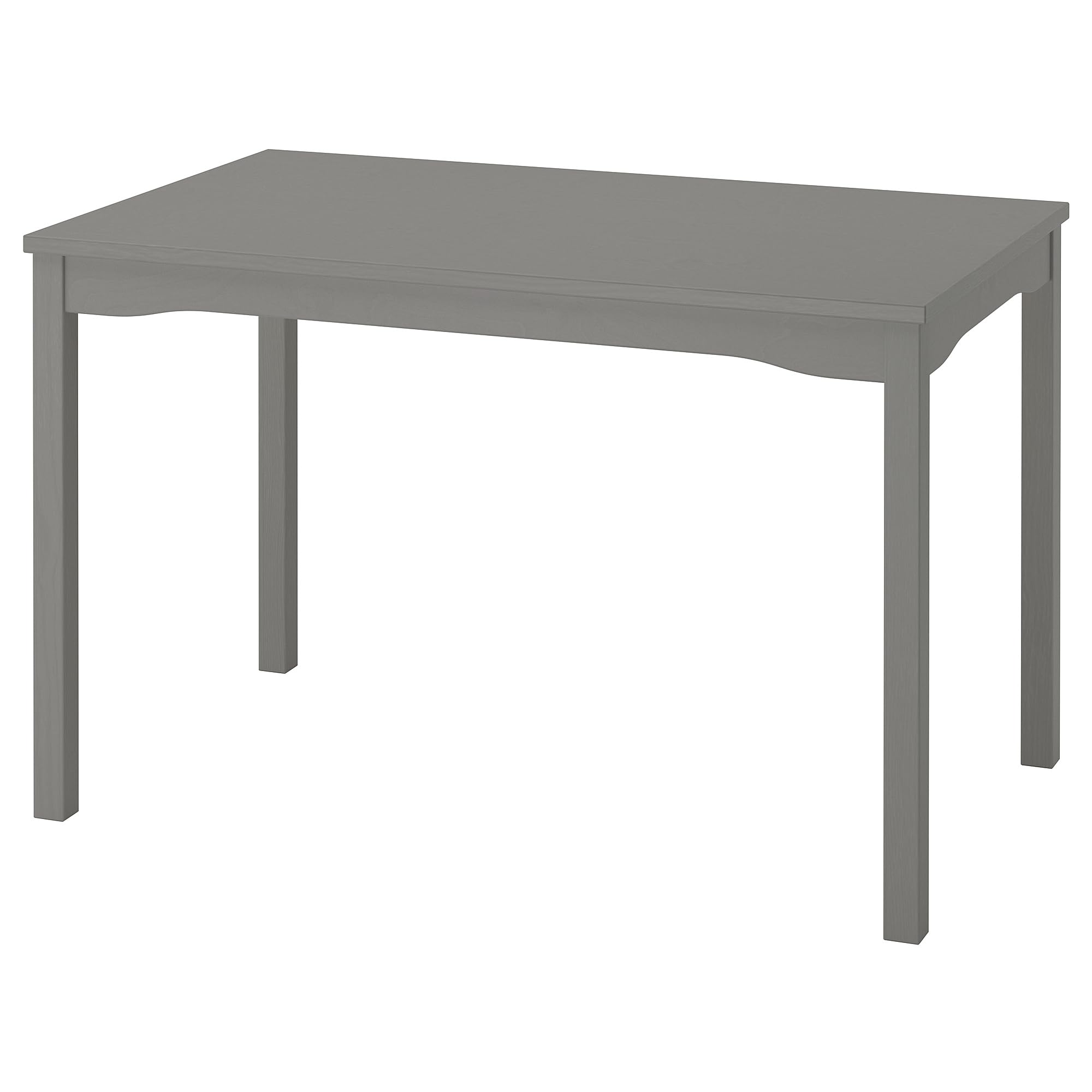 Table de salle à manger HAUGA grise 118 x 74 cm gain de place