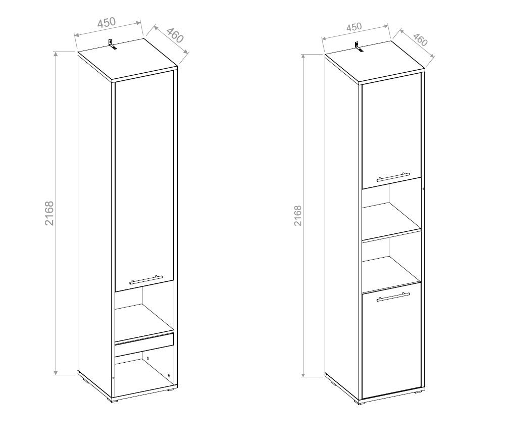 Schrankbett Wandbett Wandklappbett 140x200 vertikal CP178 mit Lattenrost und 2 Regalen weiß, Bettschrank Gästebett LENART