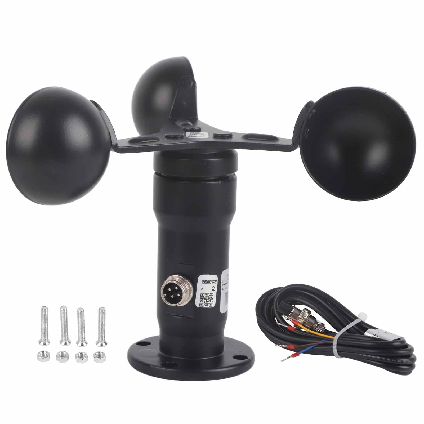 Sensore di velocità del Uscita segnale a impulsi 4-20 mA Sensore di velocità del in lega di alluminio Anemometro Rivelatore di velocità del